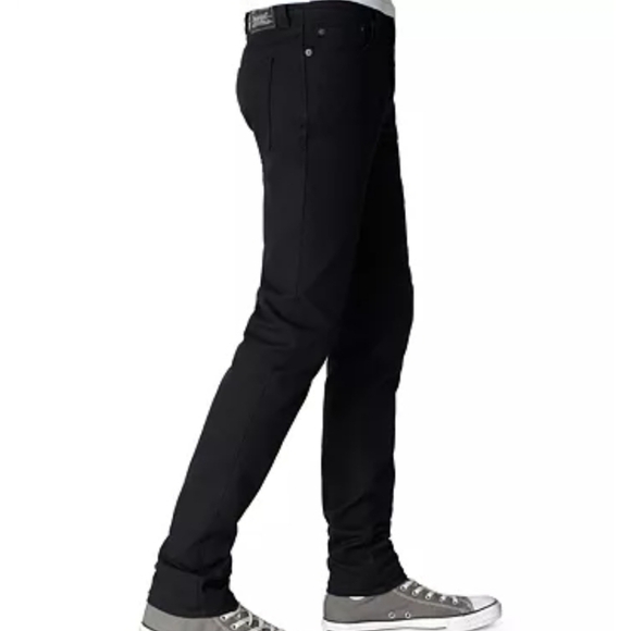 VNTG LEVI'S 510 BLACK SKINNY JEAN SZ31/32 RAW HEM - Picture 11 of 11